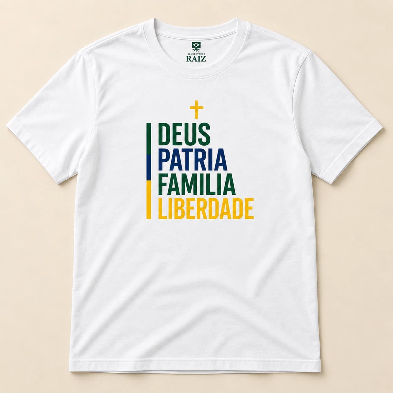 Camiseta Deus, Pátria, Família e Liberdade