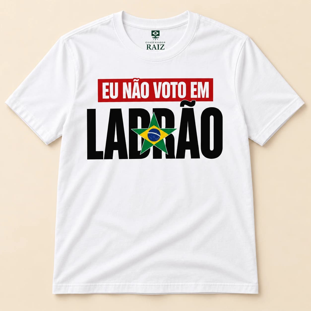 Camiseta Eu Não Voto em Ladrão