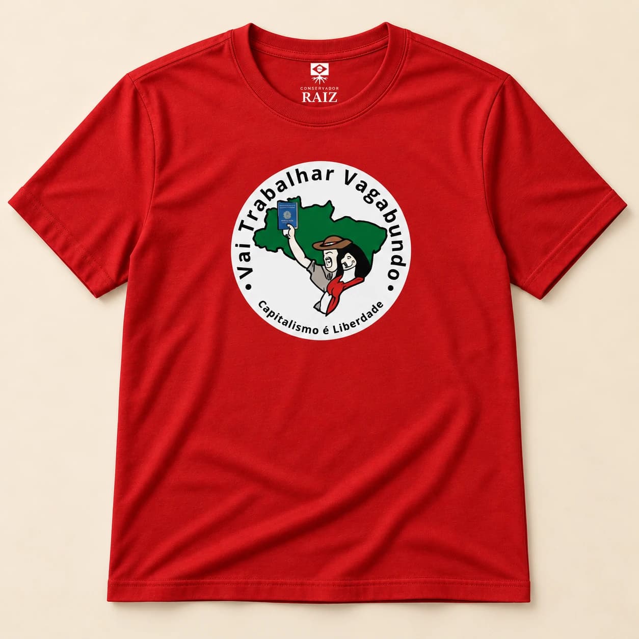 Camiseta Vai Trabalhar Vagabundo
